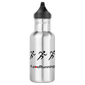 Bouteille D'eau En Acier Inoxydable Love Runner slogan runners (Droite)