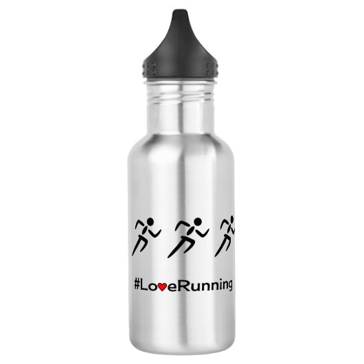Bouteille D'eau En Acier Inoxydable Love Runner slogan runners (Gauche)