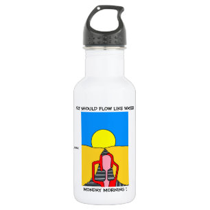 BOUTEILLE D'EAU EN ACIER INOXYDABLE LUNDI MATIN !