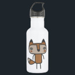 Bouteille D'eau En Acier Inoxydable M. Fox<br><div class="desc">"Mr Fox",  par Chilly Octopus. Il est à la recherche d'une sorte de petit rongeur délicieux pour se régaler. Ce mignon renard est drôle et ressemble à une créature très tendance.</div>