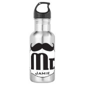 Bouteille D'eau En Acier Inoxydable M. Mustache, l'homme de Lil (Devant)