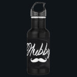 Bouteille D'eau En Acier Inoxydable M. Mustache marié récemment Groom Honeymoon hubby<br><div class="desc">M. Mustache a récemment marié Groom Honeymoon hubby bouteille d'eau.</div>