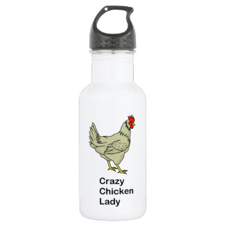 Bouteille D'eau En Acier Inoxydable Madame folle de poulet