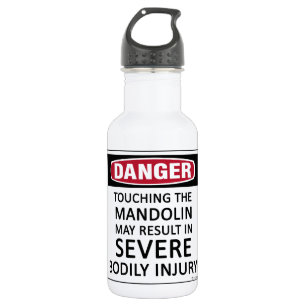Bouteille D'eau En Acier Inoxydable Mandolin Danger