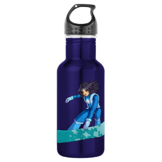 Bouteille D'eau En Acier Inoxydable Manga Snowboarder Girl