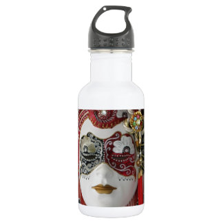 Bouteille D'eau En Acier Inoxydable Masque en céramique vénitien