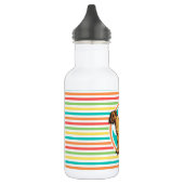 Bouteille D'eau En Acier Inoxydable Mastiff ; Bright Rainbow Stripes (Gauche)