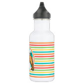 Bouteille D'eau En Acier Inoxydable Mastiff ; Bright Rainbow Stripes (Droite)