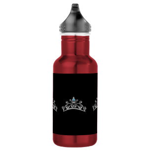 Bouteille D'eau En Acier Inoxydable Miss America USA Silver Crown Pexagon Water Bottle