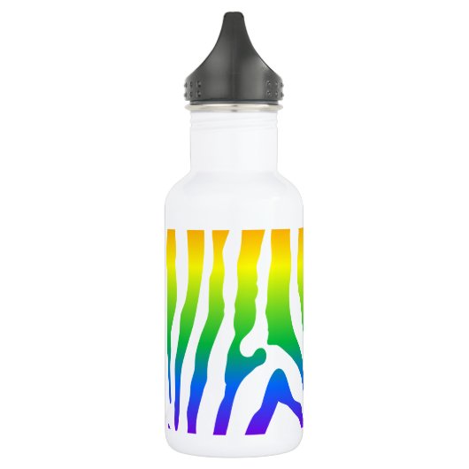 Bouteille D'eau En Acier Inoxydable Modèle Rainbow Zebra (Gauche)