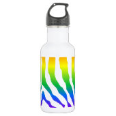 Bouteille D'eau En Acier Inoxydable Modèle Rainbow Zebra (Devant)