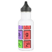 Bouteille D'eau En Acier Inoxydable Modèle standard des particules élémentaires (Droite)