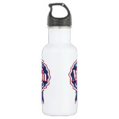 Bouteille D'eau En Acier Inoxydable Monde Meilleure Maman Bleu Ruban (Dos)