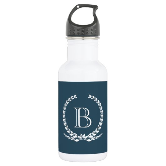 Bouteille D'eau En Acier Inoxydable Monogram design (Devant)