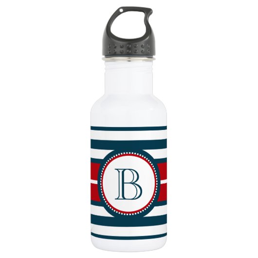 Bouteille D'eau En Acier Inoxydable Monogram design (Devant)