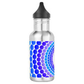 Bouteille D'eau En Acier Inoxydable Monogramme bleu de point (Gauche)