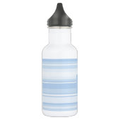Bouteille D'eau En Acier Inoxydable Monogramme Bleu rayures (Gauche)