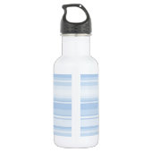 Bouteille D'eau En Acier Inoxydable Monogramme Bleu rayures (Dos)