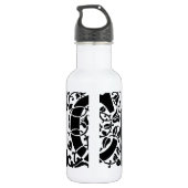 Bouteille D'eau En Acier Inoxydable Monogramme C initial. Nom floral Motif Customisé (Dos)
