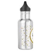 Bouteille D'eau En Acier Inoxydable Monogramme Confetti d'argent/or (Gauche)