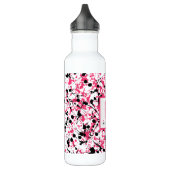 Bouteille D'eau En Acier Inoxydable Monogramme de peinture rose et noire (Gauche)