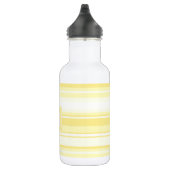 Bouteille D'eau En Acier Inoxydable Monogramme rayures jaunes citron (Droite)