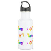 Bouteille D'eau En Acier Inoxydable Mortocycle arc-en-ciel (Dos)