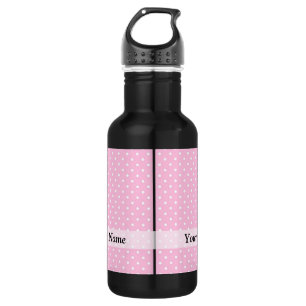 Bouteille D'eau En Acier Inoxydable Motif à pois rose pastel