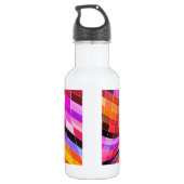 Bouteille D'eau En Acier Inoxydable Motif Carré psychédélique (Dos)