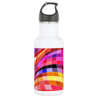 Bouteille D'eau En Acier Inoxydable Motif Carré psychédélique