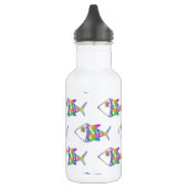 Bouteille D'eau En Acier Inoxydable Motif de poisson Abstrait (Gauche)