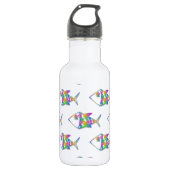 Bouteille D'eau En Acier Inoxydable Motif de poisson Abstrait (Devant)