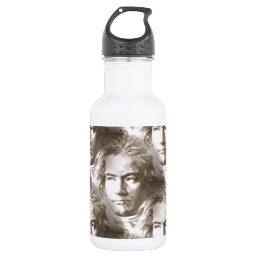 Bouteille D'eau En Acier Inoxydable Motif de portrait Beethoven (Devant)