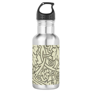 Bouteille D'eau En Acier Inoxydable Motif de vigne de raisin gris vert de William Morr