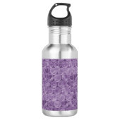 Bouteille D'eau En Acier Inoxydable Motif d'enveloppement de bulle violette (Devant)