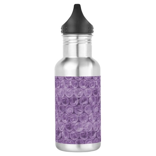 Bouteille D'eau En Acier Inoxydable Motif d'enveloppement de bulle violette (Gauche)