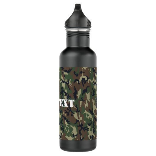 Bouteille D'eau En Acier Inoxydable Motif du camouflage vert militaire (Droite)