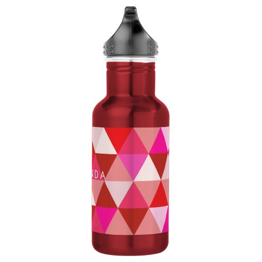 Bouteille D'eau En Acier Inoxydable Motif géométrique PixDezines (Droite)