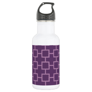Bouteille D'eau En Acier Inoxydable Motif géométrique violet