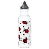 Bouteille D'eau En Acier Inoxydable Motif mignon de coccinelle et de coeurs (Gauche)
