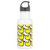 Bouteille D'eau En Acier Inoxydable Motif mignon en caoutchouc jaune lumineux mignon (Devant)