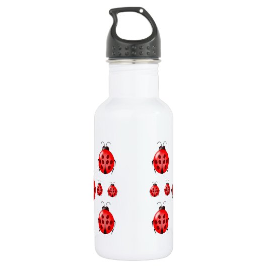 Bouteille D'eau En Acier Inoxydable Motif Red Ladybug (Dos)