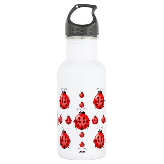 Bouteille D'eau En Acier Inoxydable Motif Red Ladybug (Devant)