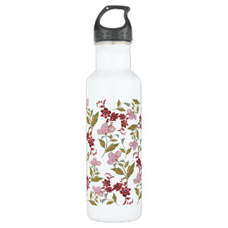 Bouteille D'eau En Acier Inoxydable motifs de la flore