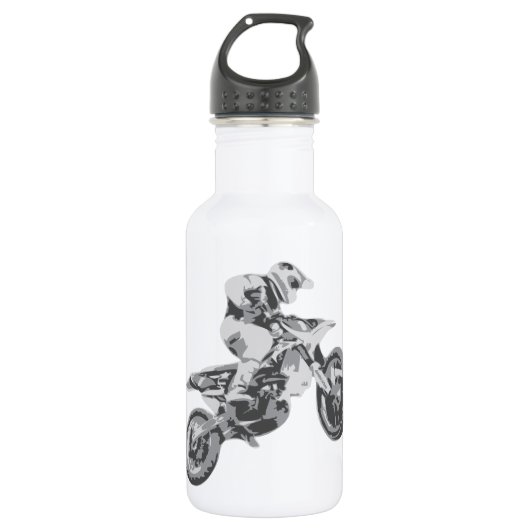 Bouteille D'eau En Acier Inoxydable Motocross (Devant)