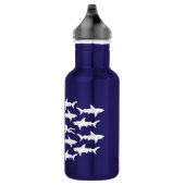 Bouteille D'eau En Acier Inoxydable Natation de plongeur autonome avec des requins (Droite)