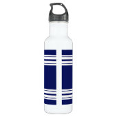 Bouteille D'eau En Acier Inoxydable Navy Blue White Team (Dos)