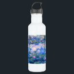 Bouteille D'eau En Acier Inoxydable Nénuphars de Monet<br><div class="desc">Bouteille d'eau de nénuphars de Monet. Peinture à l'huile sur la toile à partir de 1916. Monet a peint son étang célèbre de nénuphar d'une manière obsédante pendant les années finales de sa carrière, tirant l'inspiration de la lumière du soleil et son effet changeant sur l'eau et les fleurs et...</div>
