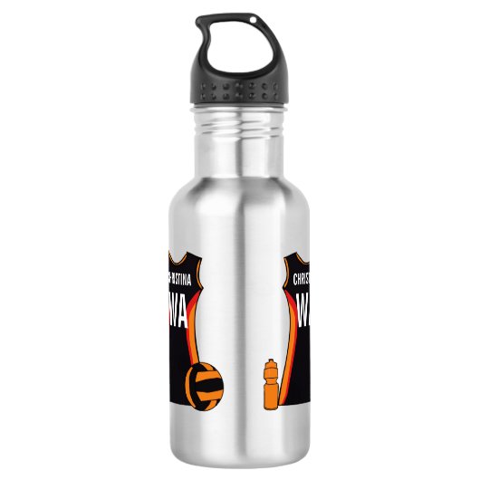 Bouteille D'eau En Acier Inoxydable Net-ball personnalisé unique (Dos)