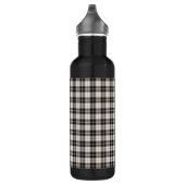 Bouteille D'eau En Acier Inoxydable Noir noir et blanc (Droite)